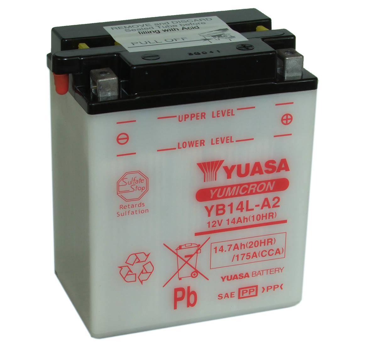 Yuasa YB14L-A2 12V Motorcycle Battery